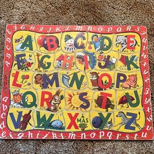 Walker No. 300 Vintage Alphabet Tray Puzzle, Mid-Century